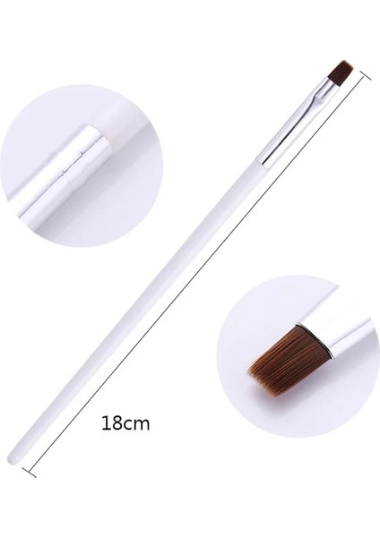 Desen 10 1 Adet Astar Tırnak Sanat Akrilik Sıvı Toz Oyma Uv Jel Uzatma Boyama Fırçası Hatları Astar Cetvel Kalemi Manikür Araçları (Yurt Dışından)