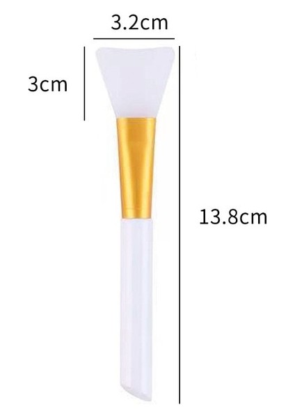 Beyaz Silikon Yüz Maskesi Fırça Yüz Cilt Bakımı Aracı Yumuşak Başlı Dıy Çamur Filmi Ayarlama Fırçası Eğimli Kuyruk Yüz Güzellik Araçları Uygulayın (Yurt Dışından)