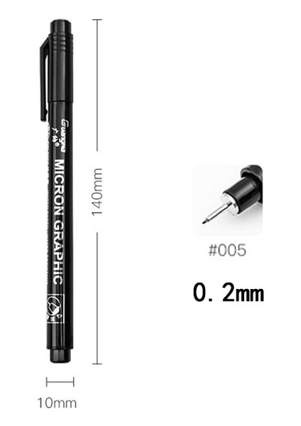 0.2mm 1 Adet Nail Art Graffiti Kalem Siyah Renk Uv Jel Lehçe Tasarım Nokta Boyama Detaylandırma Kalem Fırçalar Dıy Nail Art Süslüyor Araçları 11 Boyutu (Yurt Dışından)