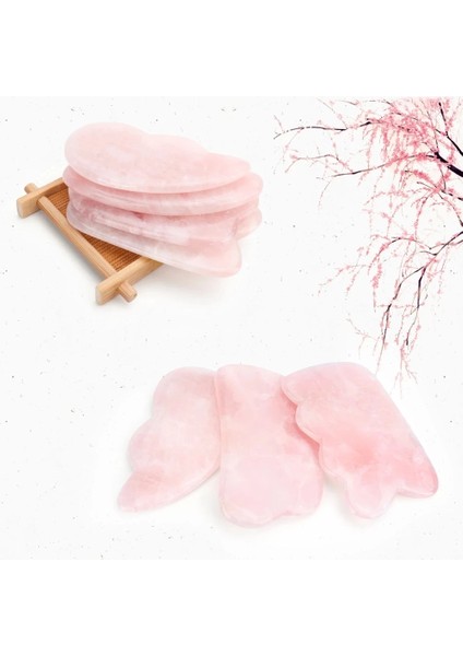 V Şekli 1 Adet 1 Adet Doğal Gül Kuvars Yeşim Rulo Gua Sha Yüz Masajı Rulo Yeşim Kazıma Plaka Taş Masajı Yüz Kaldırma Masaj Aracı (Yurt Dışından) fırsatları