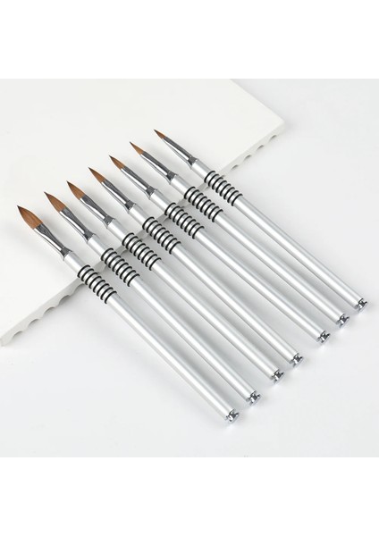 Boyut 4 Angnya #2#4#5#6#8 Tırnak Fırçası Sanat Akrilik Kolinsky Fırça Uv Jel Oyma Kalem Fırça Sıvı Toz Tırnak 3D Çizim Kalemi Tırnak Sanat Aracı (Yurt Dışından) modelleri