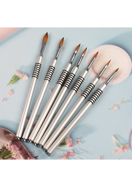 Boyut 4 Angnya #2#4#5#6#8 Tırnak Fırçası Sanat Akrilik Kolinsky Fırça Uv Jel Oyma Kalem Fırça Sıvı Toz Tırnak 3D Çizim Kalemi Tırnak Sanat Aracı (Yurt Dışından) fırsatları
