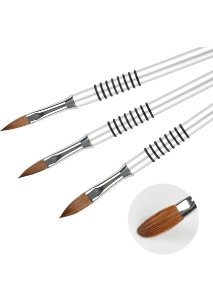 Boyut 4 Angnya #2#4#5#6#8 Tırnak Fırçası Sanat Akrilik Kolinsky Fırça Uv Jel Oyma Kalem Fırça Sıvı Toz Tırnak 3D Çizim Kalemi Tırnak Sanat Aracı (Yurt Dışından) indirimleri