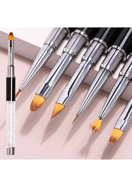 MS14 Akrilik Fransız Şerit Tırnak Sanat Astar Fırçası 3D Manikür Ultra-Ince Çizgi Çizim Kalem Uv Jel Fırçalar Gravür Boyama Araçları (Yurt Dışından) modelleri