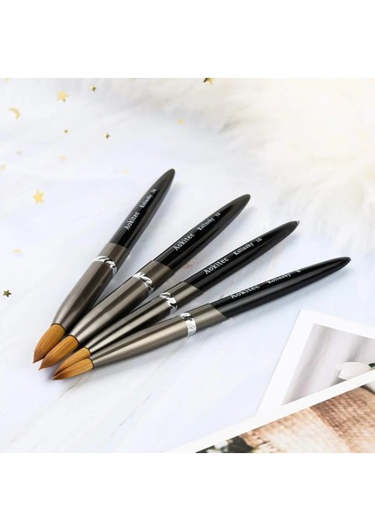 08 Aokitec Kolinsky Akrilik Tırnak Fırçası 1 Adet Siyah Uv Jel Lehçe Tırnak Sanat Uzatma Oluşturucu Kalem Çizim Fırçaları (Yurt Dışından) indirimleri