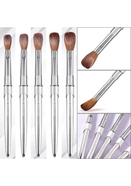 Crimped-10 Tıanmı 100% Saf Kolinsky Tırnak Fırçası Gümüş Uv Jel Lehçe Tırnak Sanat Uzatma Oluşturucu Manikür Tırnak Kalemi Boyama Çizim Fırçaları (Yurt Dışından) indirimleri