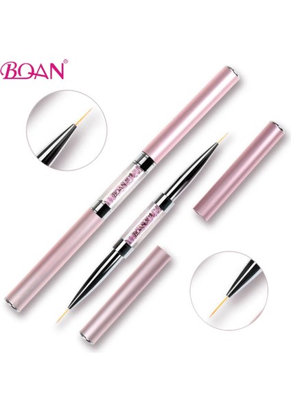 9mm 11MM Bqan Tırnak Fırçası Çift Kafa Astar Fırça Kristal Saplı Boyama Kalem Jel Fırça Çiçek Çizim Boyama Kalem Manikür Sanat Araçları (Yurt Dışından) fiyatları