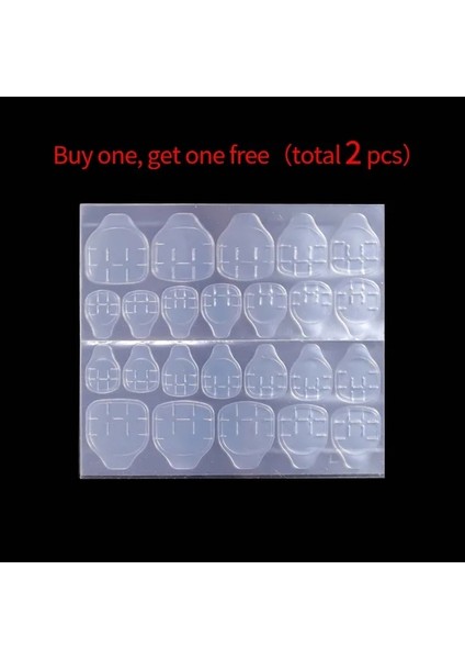 Çocuk Boyutu-2pcs Halaıman Şeffaf Jöle Çift Taraflı Çıkartmalar Tırnak Tutkal Yanlış Tırnak Yeniden Kullanılabilir Yapıştırıcı Yanlış Çivi Aksesuarları ve Araçları (Yurt Dışından)