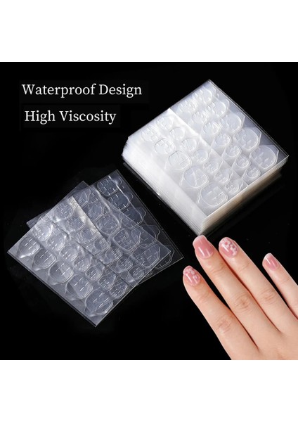 Çocuk Boyutu-2pcs Halaıman Şeffaf Jöle Çift Taraflı Çıkartmalar Tırnak Tutkal Yanlış Tırnak Yeniden Kullanılabilir Yapıştırıcı Yanlış Çivi Aksesuarları ve Araçları (Yurt Dışından) fiyatları