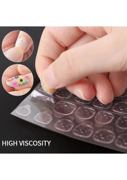 Çocuk Boyutu-2pcs Halaıman Şeffaf Jöle Çift Taraflı Çıkartmalar Tırnak Tutkal Yanlış Tırnak Yeniden Kullanılabilir Yapıştırıcı Yanlış Çivi Aksesuarları ve Araçları (Yurt Dışından) fırsatları