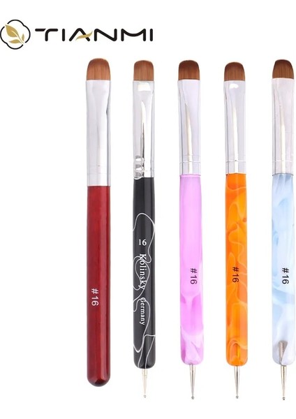 Blue-10 Tıanmı Kolinsky Fransız Tırnak Resim Fırçası Süsleyen Aracı Akrilik Tırnak Sanat Profesyonel Manikür Tırnak Eti Temizleme Tırnak Sanat Tasarımı Için (Yurt Dışından) fiyatları
