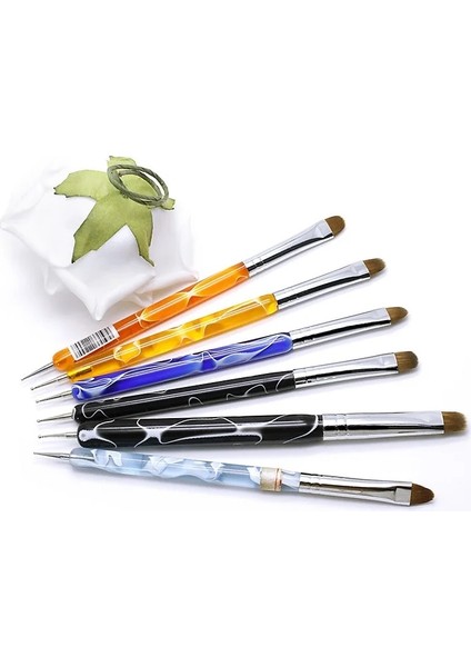 Blue-10 Tıanmı Kolinsky Fransız Tırnak Resim Fırçası Süsleyen Aracı Akrilik Tırnak Sanat Profesyonel Manikür Tırnak Eti Temizleme Tırnak Sanat Tasarımı Için (Yurt Dışından) modelleri