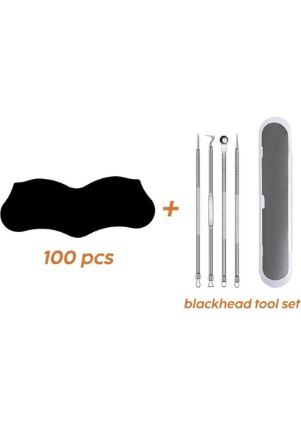 BLACK-100PCS-TOOL 10-100PCS Unisex Burun Remover Maske Derin Temizlik Küçültme Akne Tedavisi Maskesi Cilt Bakımı Burun lar Şerit (Yurt Dışından)