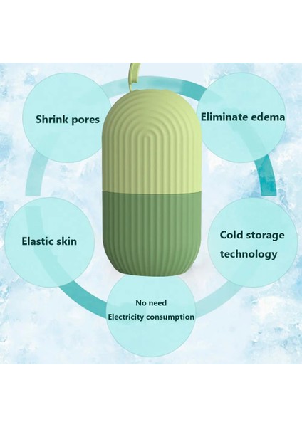 Yeşil Yüz Masajı Silikon Buz Rulosu (Yurt Dışından) modelleri