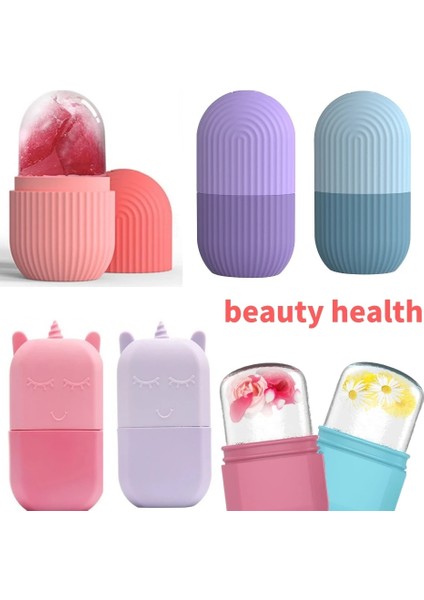 Yüz Gözler ve Boyun Için Pembe Buz Rulosu Buz Küpü Kalıp Güzellik Cilt Bakımı Gua Sha Araçları Cildi Aydınlatır Yeniden Kullanılabilir Yüz Bakım Araçları (Yurt Dışından) modelleri