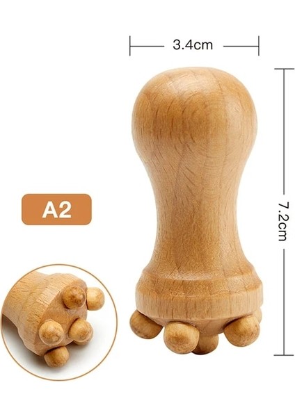 A2 1 Pc Yüz Maderoterapi Masajı Ahşap Yüz Gua Sha Araçları Terapi Meridyen Masaj Rulo Kaldırma Cilt Bakımı Güzellik Sağlık (Yurt Dışından)