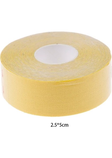 Sarı 2.5 cm x 5 m 5m Yüz Bakımı Kinesiyoloji Bandı 2.5/5cm (Yurt Dışından)
