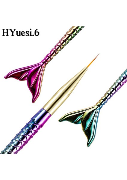 Yaratıcı Denizkızı Kuyruğu Tırnak Sanat Fırçaları Profesyonel Uv Jel Astar Şerit Süsleyen Boyama Çizim Kalemi Dıy Manikür Araçları (Yurt Dışından) indirimleri