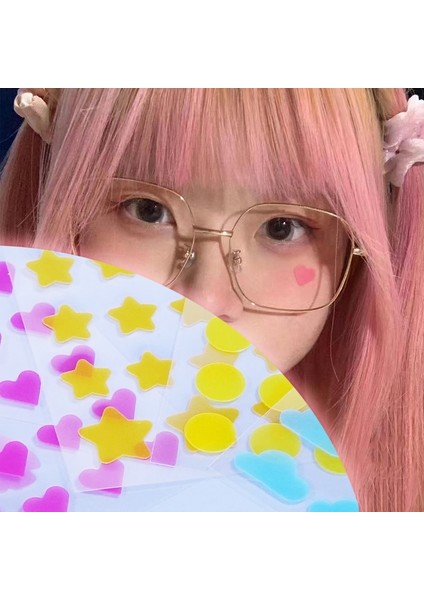 Pembe Yıldız Yeni Yıldız Sivilce Yama Çıkartmalar Göz Kamaştırıcı Renkli Yüz Bakımı Akne Temizleme Kapatıcı Yüz Nokta Cilt Bakımı Etiket Güzellik Makyaj Aracı (Yurt Dışından) fiyatları