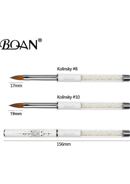 Kırmızı Boyut 12 Bqan #8 #10 Kolinsky Akrilik Tırnak Fırçası Tırnak Resim Fırçası Kolinsky Samur Saç Manikür Sanat Aracı Inciler Handlel Sıvı Toz Dıy (Yurt Dışından) fırsatları