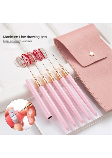 5mm Fransız Şerit Tırnak Sanat Astar Fırçası Tırnak Sanat Gömlekleri Çizgi Fırçaları 3D Ipuçları Çizgi Çizgili Dıy Çizim Kalemi Uv Jel Boyama Fırçaları (Yurt Dışından) fiyatları