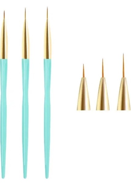 14 3 Adet-4 Adet/takım Yeni Moda Pullu Çubuk Çekme Kalem Tırnak Kalem Kristal Ince Cetvel Kalemi Tırnak Sanat Aksesuarları Aracı Uv Jel Kalem (Yurt Dışından)