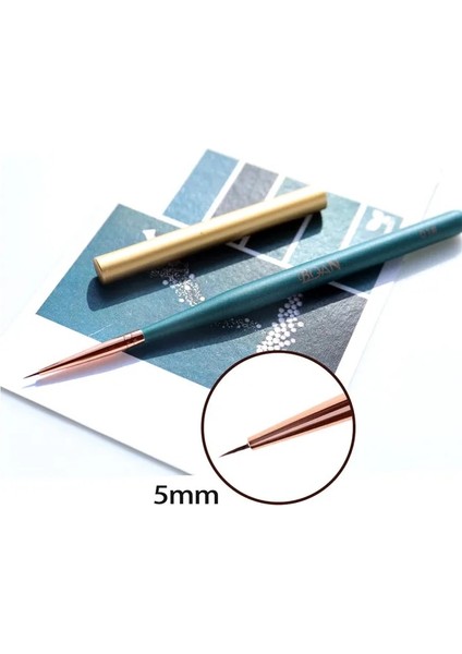 5mm Bqan Tırnak Resim Fırçası Uv Jel Uzatma Fırçası Astar Boyama Fırça Astar Çizim Tırnak Fırçaları Çivi Kalem Manikür Tırnak Sanat Araçları (Yurt Dışından)