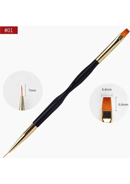 01 Yeni 1 Adet Çift Uçlu Tırnak Fırçası Boyama Çizim Hatları Kalem 3D Ipuçları Dıy Uv Jel Çiçekler Tasarım Tırnak Sanat Kitapları Salon Manikür Araçları (Yurt Dışından)