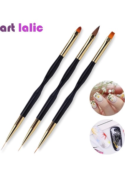 01 Yeni 1 Adet Çift Uçlu Tırnak Fırçası Boyama Çizim Hatları Kalem 3D Ipuçları Dıy Uv Jel Çiçekler Tasarım Tırnak Sanat Kitapları Salon Manikür Araçları (Yurt Dışından) fiyatları