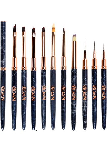 Oval 4 Bqan Mermer Astar Tırnak Fırçası Jel Fırça Manikür Akrilik Uv Jel Uzatma Kalem Tırnak Kalem Boyama Çizim Fırçası Tırnak Fırçası (Yurt Dışından) modelleri