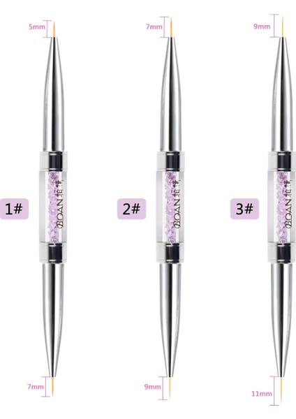 6mm 7mm Bqan Çift Kafa Yeni Nail Art Liner Fırça Aracı Oyma Kristal Ultra-Ince Çizgi Çizim Kalem Çekme Tel Fototerapi Çiçek Tırnak Sanat (Yurt Dışından) fırsatları