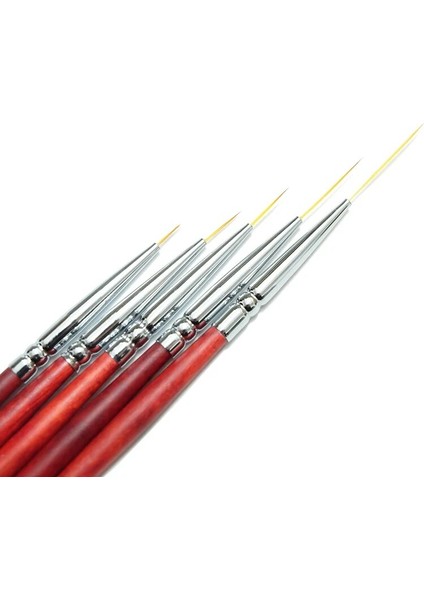 1 Adet 6mm Kalem 5 Adet Tırnak Sanat Fırçaları Ahşap Astar Çizim Fransız Şerit Boyama Fırçası Manikür Tırnak Aksesuarı ve Aracı (6/9/12/18/24MM) (Yurt Dışından) modelleri