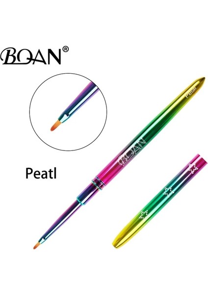 Petal Bqan 1 Adet Yıldız Degrade Tırnak Resim Fırçası Elmas Degrade Tırnak Fırçası Çizgi Boyama Fırçaları Çivi Kristal Akrilik Astar Çizim Kalemi (Yurt Dışından)