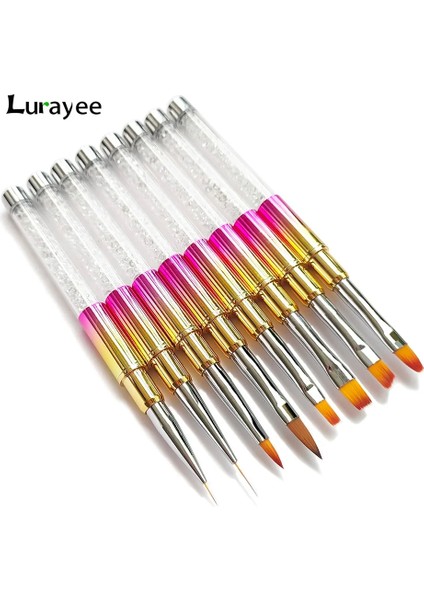Desen 24 Tırnak Resim Fırçası Akrilik Profesyonel Akrilik Tırnak Fırçaları Çiçek Boyama Astar Çizim Tırnak Dekorasyon Fırçaları (Yurt Dışından) fiyatları