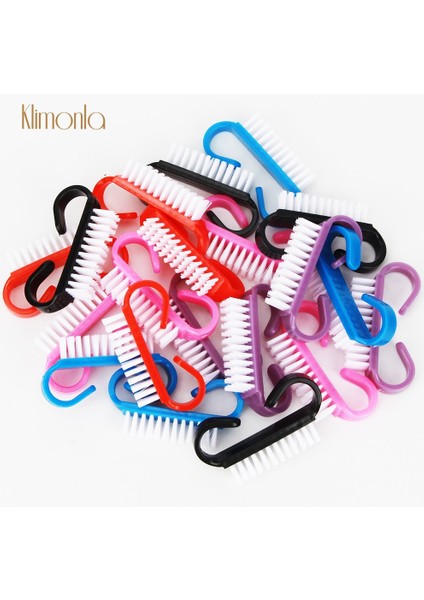 Beyaz 100 Adet Opak Renk Tırnak Fırçası Pembe/siyah/mor/kırmızı/mavi Tasarım Manikür Toz Tozu Çivi Sanat Bakım Aracı Temiz Yumuşak Aksesuar (Yurt Dışından) fiyatları