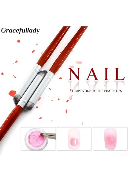 Pembe 2 Adet 2 Adet/takım Tırnak Resim Fırçası Uv Jel Boyama Çizim Manikür Kalem Araçları Dıy Aksesuar Pigment Degrade Kalem Tırnak Boyama (Yurt Dışından) fırsatları