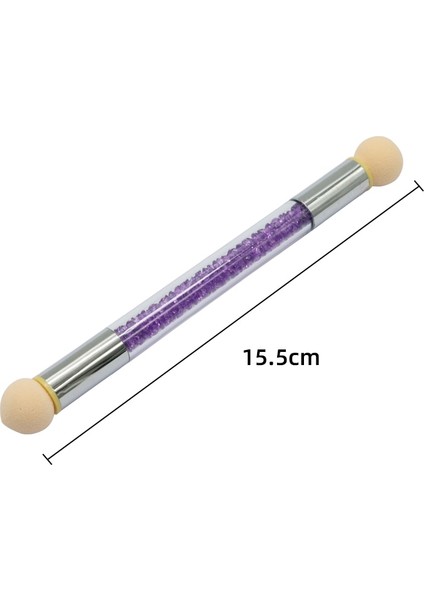 F2-10 Şampanya Çift Uçlu Degrade Gölgeleme Kalem Süsleyen Fırça Sünger Kafa Taklidi Kolu Tırnak Sanat Boyama Aracı Tırnak Resim Fırçası (Yurt Dışından) fiyatları