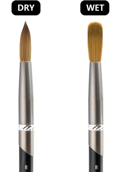 Crimped-20 Tıanmı Kolinsky Saç Tırnak Fırçası Metal Siyah Saplı Tırnak Fırçaları Salon Manikür Uygulaması Için Yuvarlak Kıvrımlı Şekil Tırnak Fırçası (Yurt Dışından) fiyatları