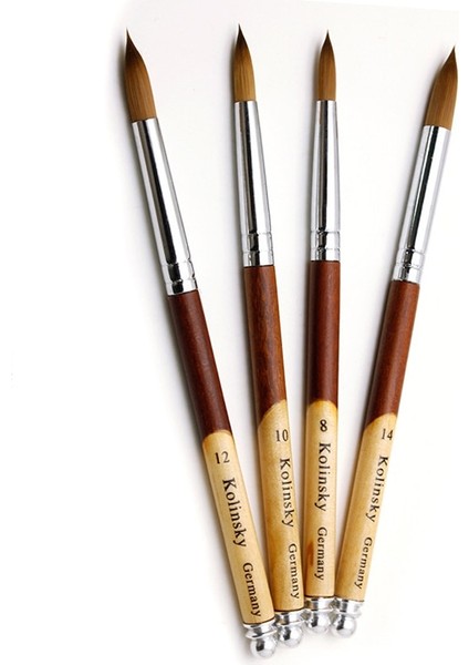 Yuvarlak-14 Tıanmı Ahşap Saplı Kolinsky Saç Tırnak Fırçası Akrilik Tırnak Sanat Fırçaları Jel Lehçe Oluşturucu Kalem Tırnak Bakımı Araçları Çizim Fırçaları (Yurt Dışından) modelleri