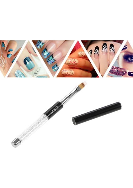 Gül Altın Bqan Ombre Fırça Uv Jel Tırnak Fırçası Taklidi Kolu Boyama Kalem Çizim Fırçası Degrade Siyah Tırnak Resim Fırçası Kalem Araçları (Yurt Dışından) modelleri