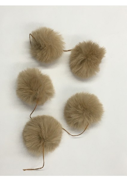 Ponpon 4 cm 5 Li Set Kapiçino