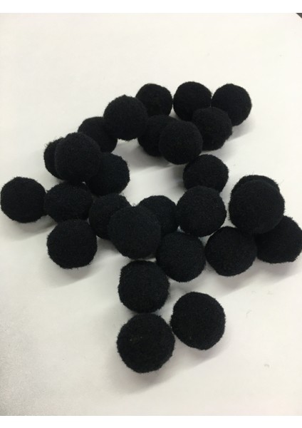 Ponpon Mini Boy 50 Adet Siyah