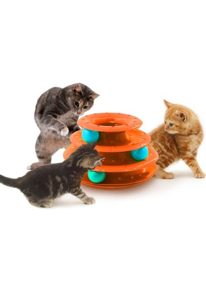 3 Katlı Kedi Oyuncağı