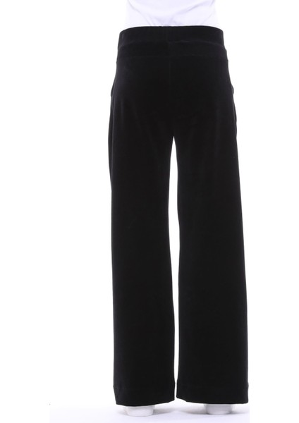 Kadın Kadife Oversize Bol Paça Pantolon Lacivert modelleri