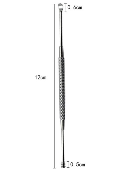 1 Adet Çift Uçlu Paslanmaz Çelik Spiral Kulak Temizleme Çubuğu Kaşık Kulak Kiri Temizleme Temizleyici Kulak Aracı Çok Fonksiyonlu Taşınabilir (Yurt Dışından)