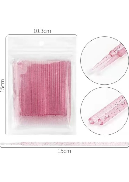 PL-100PCS Yeni 100/5 Adet/torba Tek Kullanımlık Microbrush Kirpik Uzatma Bireysel Kirpik Çıkarma Çubuğu Mikro Fırça Kirpik Uzatma Araçları (Yurt Dışından) modelleri