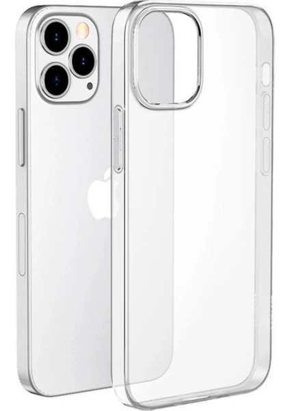 Bufalo Glass iPhone 13 Pro Clear Case Şeffaf Sararmaz Darbe Önleyici Kılıf