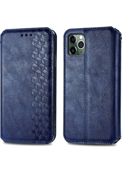 iPhone 11 Pro Kart Tutuculu Cüzdan Kılıfı, Pu Deri Çevirme Çubuğu Darbeye Dayanıklı Kapak (Yurt Dışından)