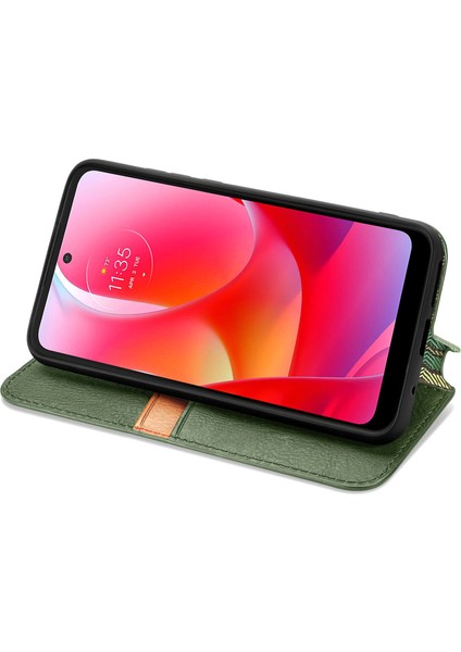 Motorola Moto G Power (2022) Kart Tutuculu Cüzdan Kılıfı, Pu Deri Çevirme Çubuğu Darbeye Dayanıklı Kapak (Yurt Dışından) fırsatları
