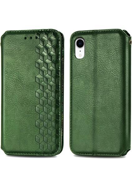 iPhone Xr Kart Tutuculu Cüzdan Kılıfı, Pu Deri Çevirme Çubuğu Darbeye Dayanıklı Kapak (Yurt Dışından)